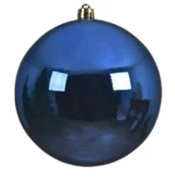 8" Shatterproof Shiny Ball Set Of 6 -Christmas decorations 0671490339