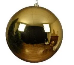 8" Shatterproof Shiny Ball Set Of 6 -Christmas decorations 0671490360