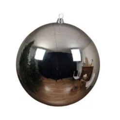 8" Shatterproof Shiny Ball Set Of 6 -Christmas decorations 0671490361