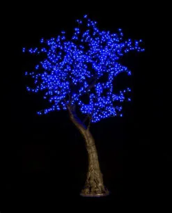 7 FT Blue LED Cherry Blossom Tree