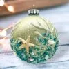 Mercury Taupe Coastal Ornament Set Of 2 -Christmas decorations 0796205284 1