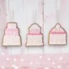 Pink Royal Icing Assorted Cookie Ornament Set Of 3 -Christmas decorations 0796229606 1