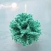 4" Teal Coral Ball Ornament Set Of 6 -Christmas decorations 0796280615 1