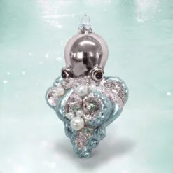 6" Jetting Octopus Ornament