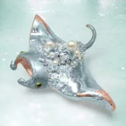 4" Jeweled Manta Ray Ornament