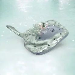 4" Jeweled Spotted Stingray Ornament