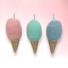 Pink, Blue, & Green Cotton Candy Assorted Ornament Set Of 3 -Christmas decorations 0796281814 1