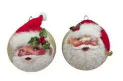 Santa Ornament Set Of 2 -Christmas decorations 0796281951