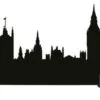 Village Accessory London City Silhouette -Christmas decorations 2839925547