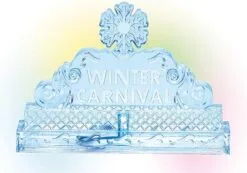 Village Accessory Lit Ice Castle Sign