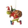5" The Grinch Tiptoeing Ornament -Christmas decorations 2839926213