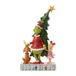 Possible Dreams 11" Grinch, Max & Cindy Lou By The Tree