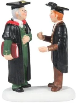 Dickens Village Oxford Proffesor & Student