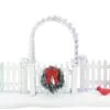 Village Accessory Cardinal Christmas Gate -Christmas decorations 2839928590 665deb01 9c78 45f9 8909 393e0f928ab8
