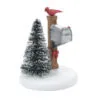Village Accessory Cardinal Christmas Mailbox -Christmas decorations 2839928595