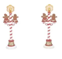 Village Accessory Gingerbread Street Lights