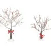 Village Accessory Crabapple Tree With Ribbon