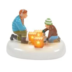 Snow Village Christmas Eve Preparations