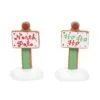 Village Accessory Gingerbread Christmas Signs Set Of 2 -Christmas decorations 2839930685