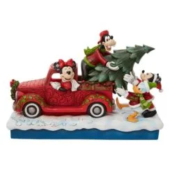 Disney Traditions 7" Red Truck With Mickey & Friend 10 Disney Traditions 7" Red Truck With Mickey & Friend -Christmas decorations 2839931913
