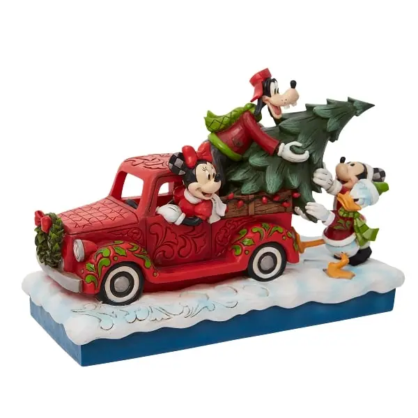 Disney Traditions 7" Red Truck With Mickey & Friend 4 Disney Traditions 7" Red Truck With Mickey & Friend - Image 2