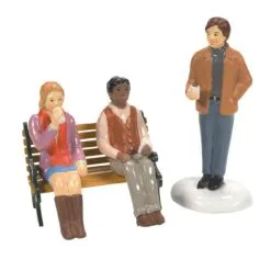 Snow Village Village Hipsters 3 Piece Set