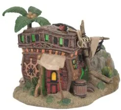 Snow Village Halloween Pirate Haven Hideaway