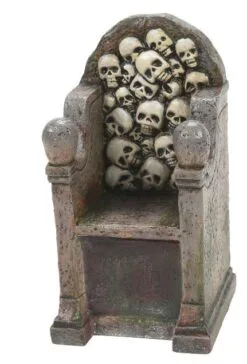 Halloween Village Scary Skeletons Throne