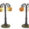 Halloween Village Hallows Eve Lit Street Lamps -Christmas decorations 2839934908