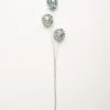 26" Silver Glitter Snowball Spray Set Of 6 1 26" Silver Glitter Snowball Spray Set Of 6 -Christmas decorations 3384913955