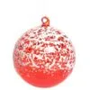 5" Red Snowed Glass Ball Ornament -Christmas decorations 3384915047 1