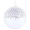 8" Snowed Glass Ball -Christmas decorations 3384940704 1