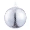 4.75" Silver Glass Ball Set Of 2 -Christmas decorations 3384940731 1