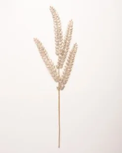 32" Tiffany Gold Glittered Fern Spray Set Of 6