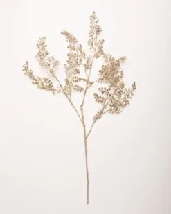 33" Gold Glitter Fern Spray Set Of 6