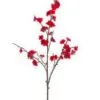 30" Red Velvet Plum Blossom Spray Set Of 4