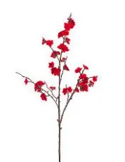 30" Red Velvet Plum Blossom Spray Set Of 4