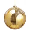 6" Gold & White Glitter Ball Set Of 2 2 6" Gold & White Glitter Ball Set Of 2 -Christmas decorations 3384991597 1