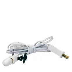 Village Accessory White Single Light Cord Set With Light