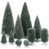 Village Accessory Bag-O-Frosted Topiaries Pack Of 10 -Christmas decorations 3440919539