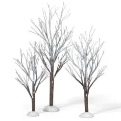 Village Accessory First Frost Trees Pack Of 3