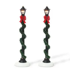 Village Accessory Small Town Street Lamp Pack Of 2