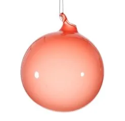 6" Pomegranate Bubblegum Glass Ornament