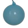 4" Aqua Blue Bubblegum Glass Ornament Box Of 3 -Christmas decorations 4017387705A