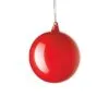 4" Red Bubblegum Glass Ornament Box Of 3 -Christmas decorations 4017387774