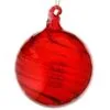 3.5" Red Mercury Glass Swirl Ornament Set Of 6 -Christmas decorations 4390200327