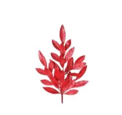 21" Glitter Bay Leaf Spray Set Of 12