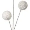 15" White Ball Pick Set Of 12 -Christmas decorations 4390258782
