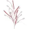 34" Peppermint Stick Marshmallow Spray Set Of 12 -Christmas decorations 4390266795