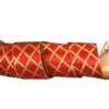 4" X 10 YD Red With Gold Metallic Back Ribbon -Christmas decorations 4390267375